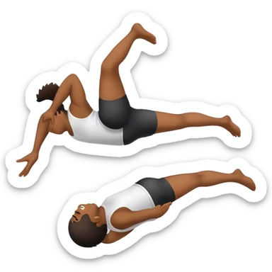 dude back flipping sticker