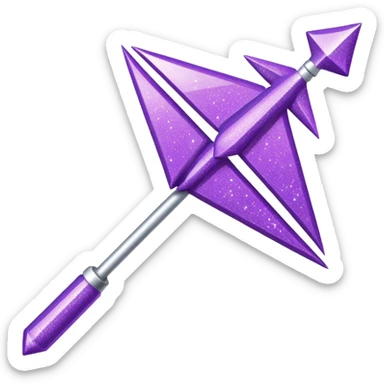 flecha para direita com glitter e roxa > sticker