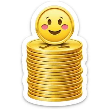 The secret to success emoji that looks like digital currency sticker