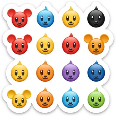 Elementos de Disney para poner en una camiseta sticker