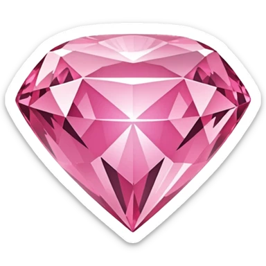 Pink diamond emoji sticker
