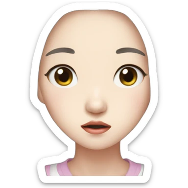 crying-korean-woman-wonyoung-kpop sticker