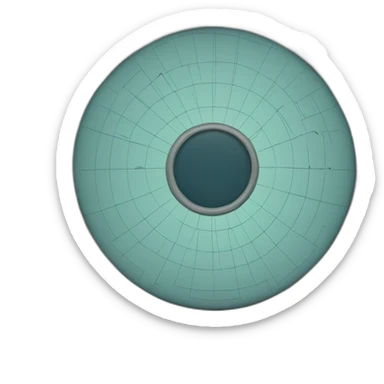 radar circular crt screen sticker