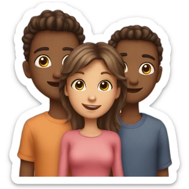 2 brothers and 2 sisters kids sticker