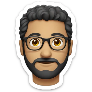 armenian guy in glasses sticker