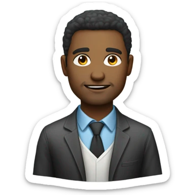 38years old, male, highly professional at data engineering and science. Looks bright and aggressive sticker