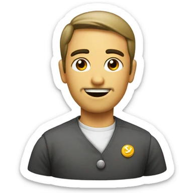 Balança com tocha serviço social  sticker