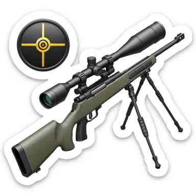 Sniper rifle sticker