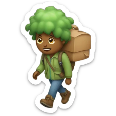 leaving behind technology and going to the woods sticker