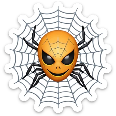 ❤️ add only spiderwebs on this emojis , don't add spider sticker