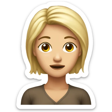 Rubia dormida sticker