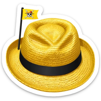 One piece straw hats flag as an emoji sticker