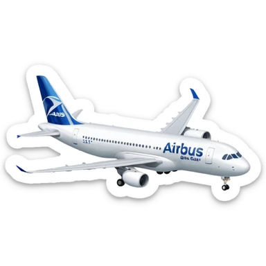 Airbus A320 of Airbus company sticker