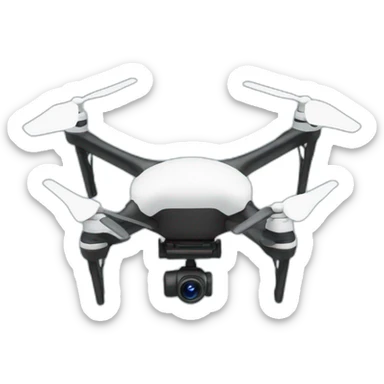 un drone avec un oeil sticker