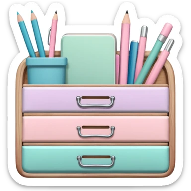 aesthetic school supplies cottage core sticker