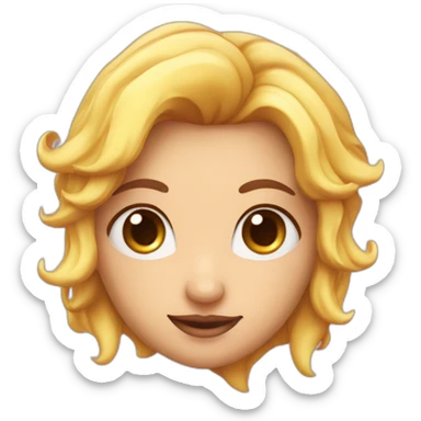 une fée avec des coeur dans les yeux sticker