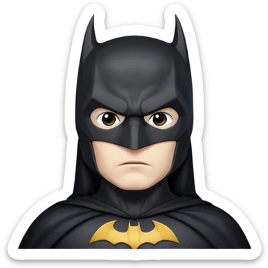 Batman  wite sticker