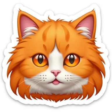 Cat emoji with star eyes sticker