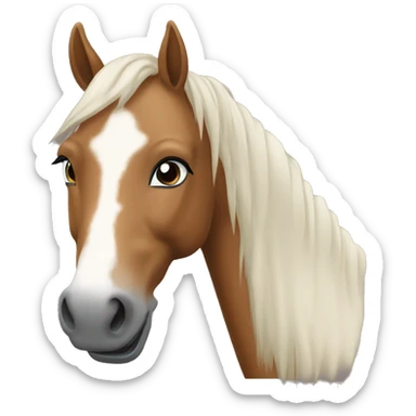 Cheval qui tire la langue sticker