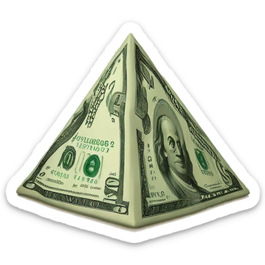 dollar Illuminati pyramid  sticker