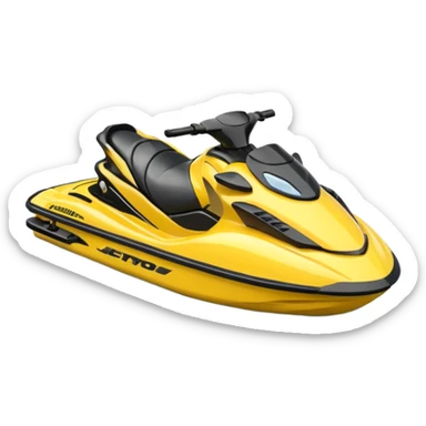 emoji jetski sticker