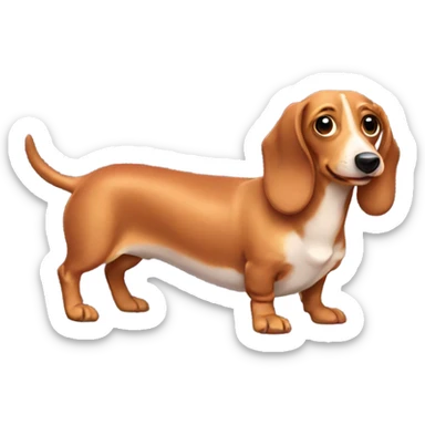 Wiener dog sticker