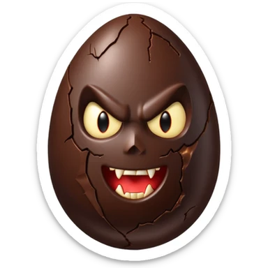 vampire easter egg sticker
