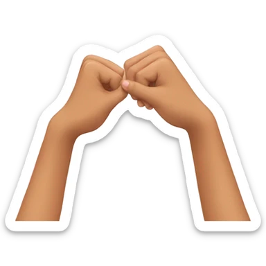 A pinky promise sticker