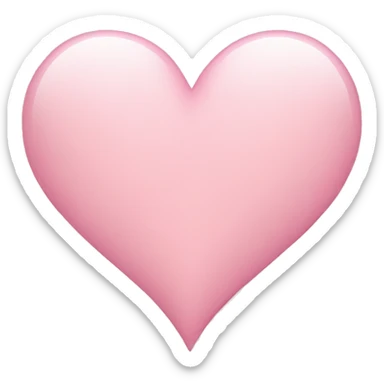 Light pink heart sticker