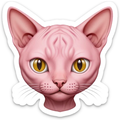 Hairless cat sticker