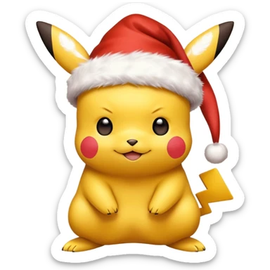 Pikachu de natal sticker