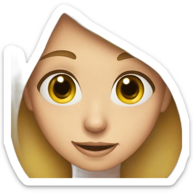 Girl-cover-nose-bad-smell sticker