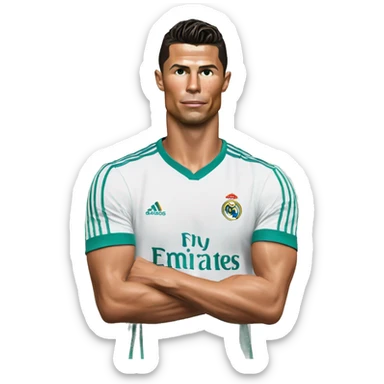 cristiano ronaldo quiet down the fans sticker