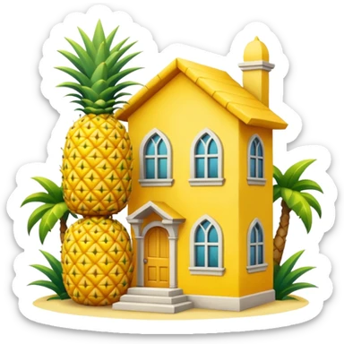 Generate pineapple house sticker