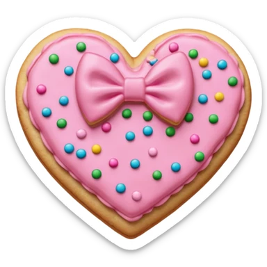 Coquette Christmas cookie sticker