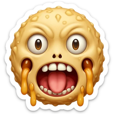 Skin wart screaming F#*%@k Off! sticker