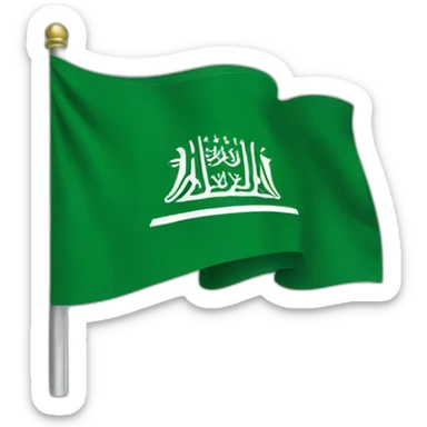 Saudi flag sticker