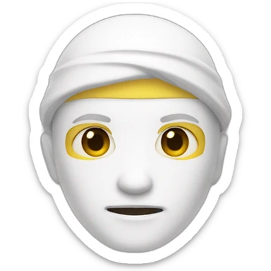 Dev ninja white with computer skin normal people sticker