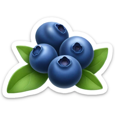 Blueberries WITHOUT LEAVES  sticker