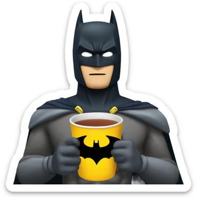 BATMAN DRINK TEA sticker