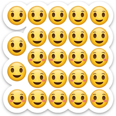 Gere emojis fofos sticker