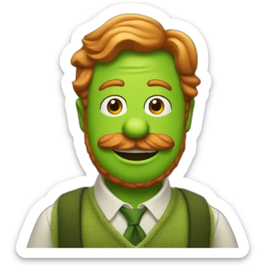 Kermit ginger beard sticker
