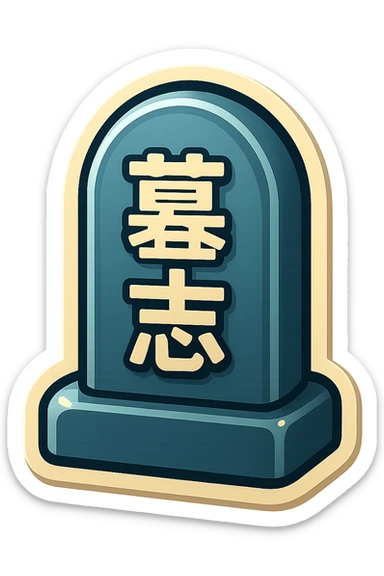 The same grave but facing in right not left  sticker