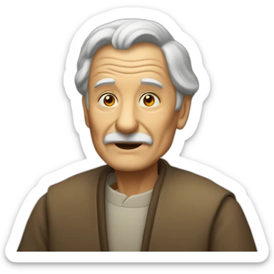 Wise old man sticker