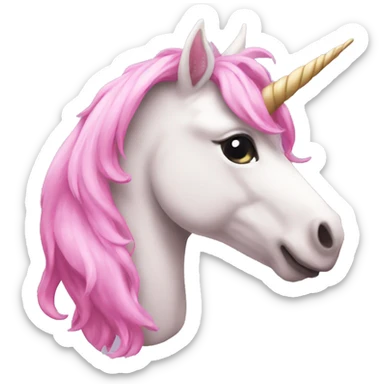Unicorn pink sticker