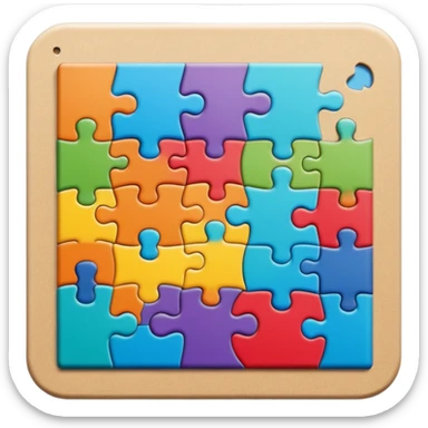 jigsaw puzzle with picture sticker