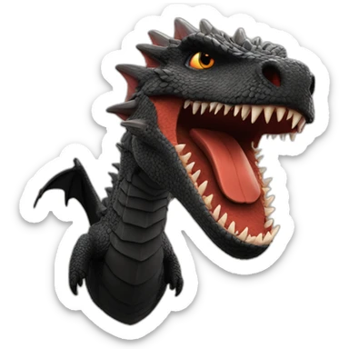 drogon from the game of the thrones sticker