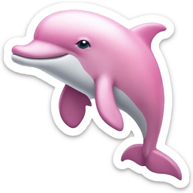 pink dolphin  sticker