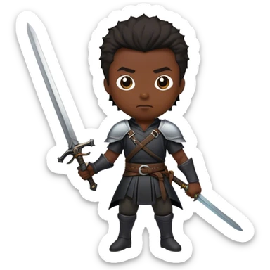 The black swordsman sticker