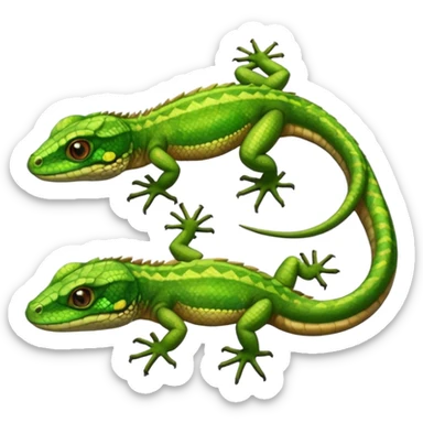 spectacled lizards sticker